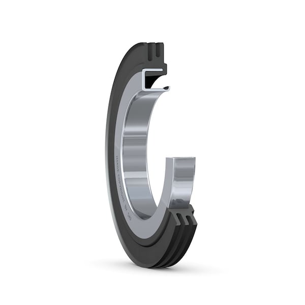 NBR, pressed-on shaft, grease seal, three lips contacting bore